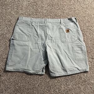 Carhartt Shorts Mens 48 Brown B25 DES 8" Canvas Workwear Work Y2K Grunge Baggy